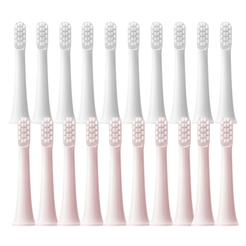 Replacment Heads For XIAOMI T100 Sonic Electric Toothbrush Soft Vacuum DuPont Whitening Clean Bristle Brush Nozzles Head 10pcs enlarge