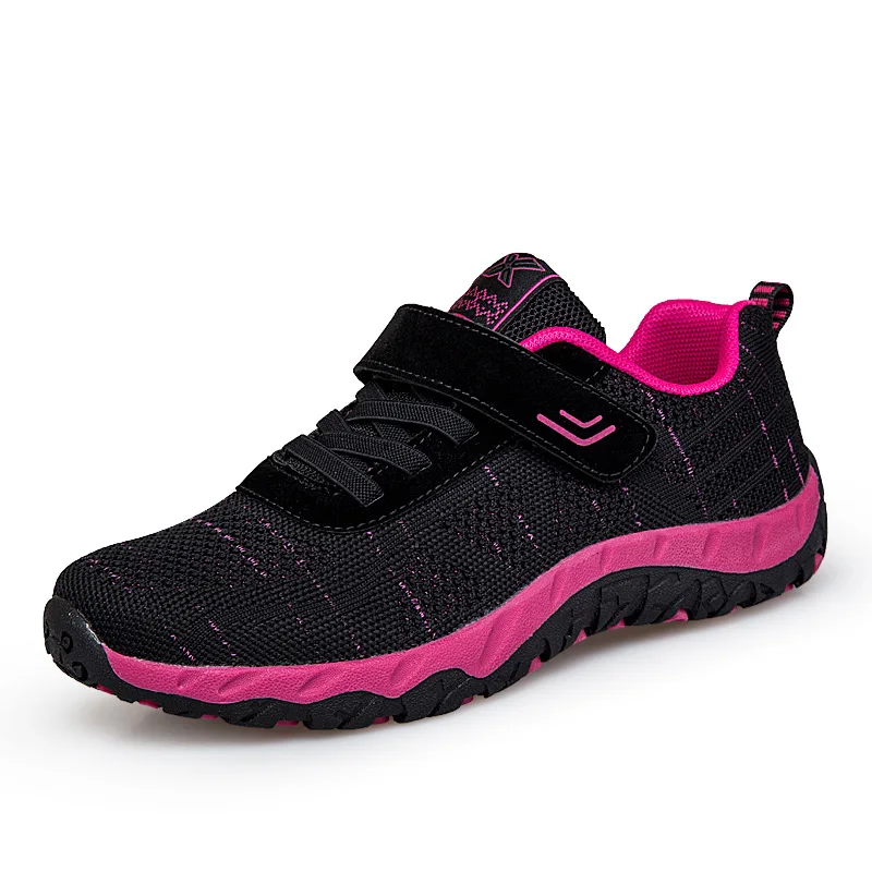 

Autumn and winter walking shoes women's comfortable mother soft bottom old shoes breathable mesh casual sports women's shoes