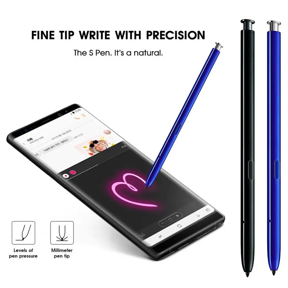 Емкостный стилус для Samsung Galaxy Note 10/10 Plus/N960/N965 емкостный - Цена: 332,81 руб.