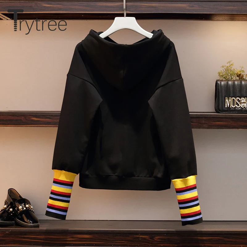 Весенний комплект из двух предметов Trytree 2020 повседневный лоскутный топ с