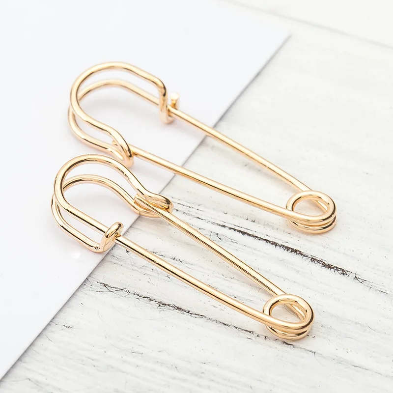 Creative Stud Earrings For Women Gold Color Silver Punk Metal Jewelry Geometric PaperClip Earring Unisex | Украшения и аксессуары