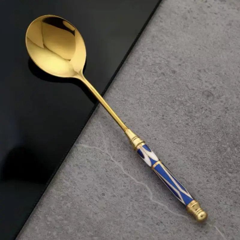 

New 304 Stainless Steel Gold Dinner Spoons Modern & Elegant Design For Home/ Restaurant/ Wedding ,Mirror Polished 2021