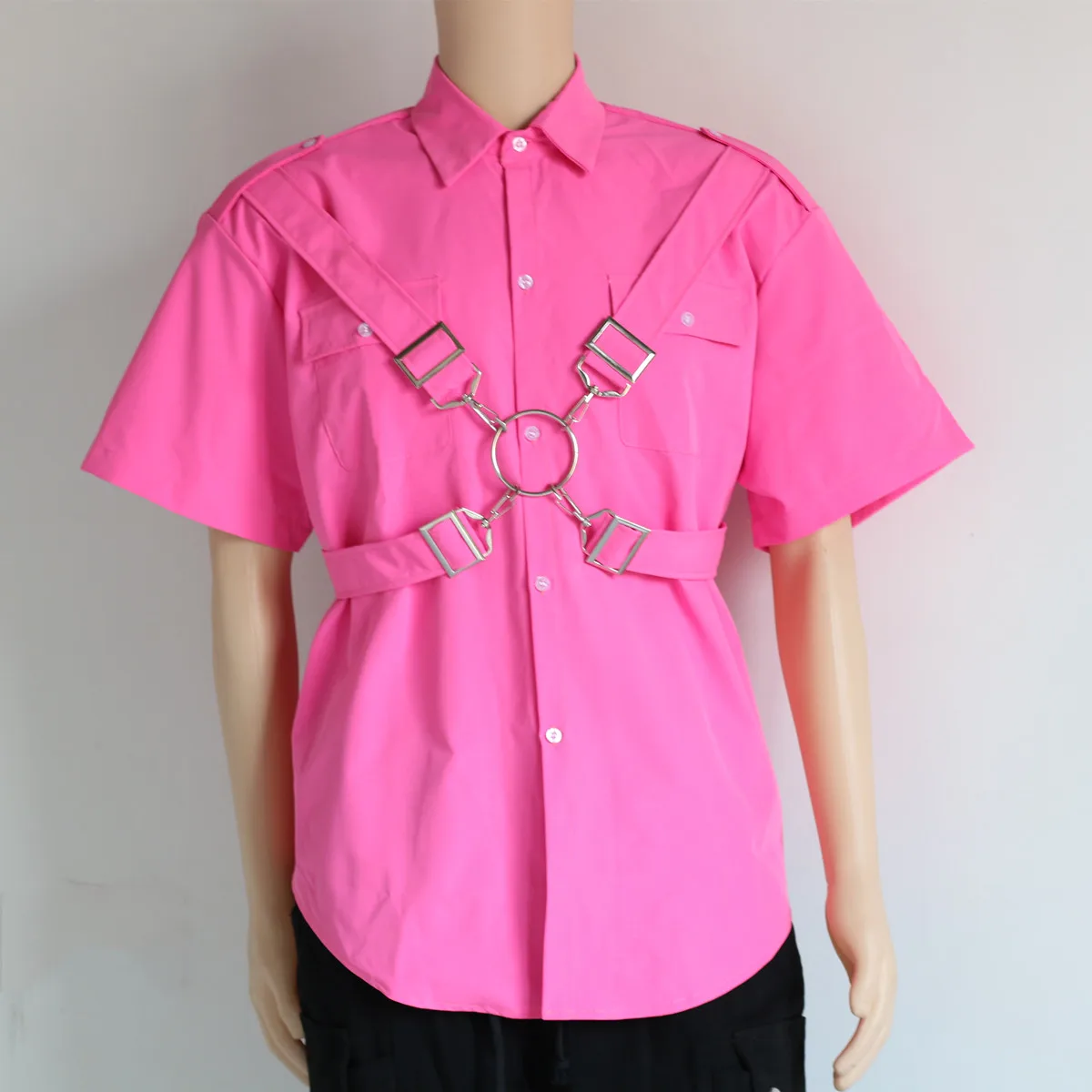 Рубашка Мужская/женская с длинным рукавом в стиле хип-хоп | Мужская одежда