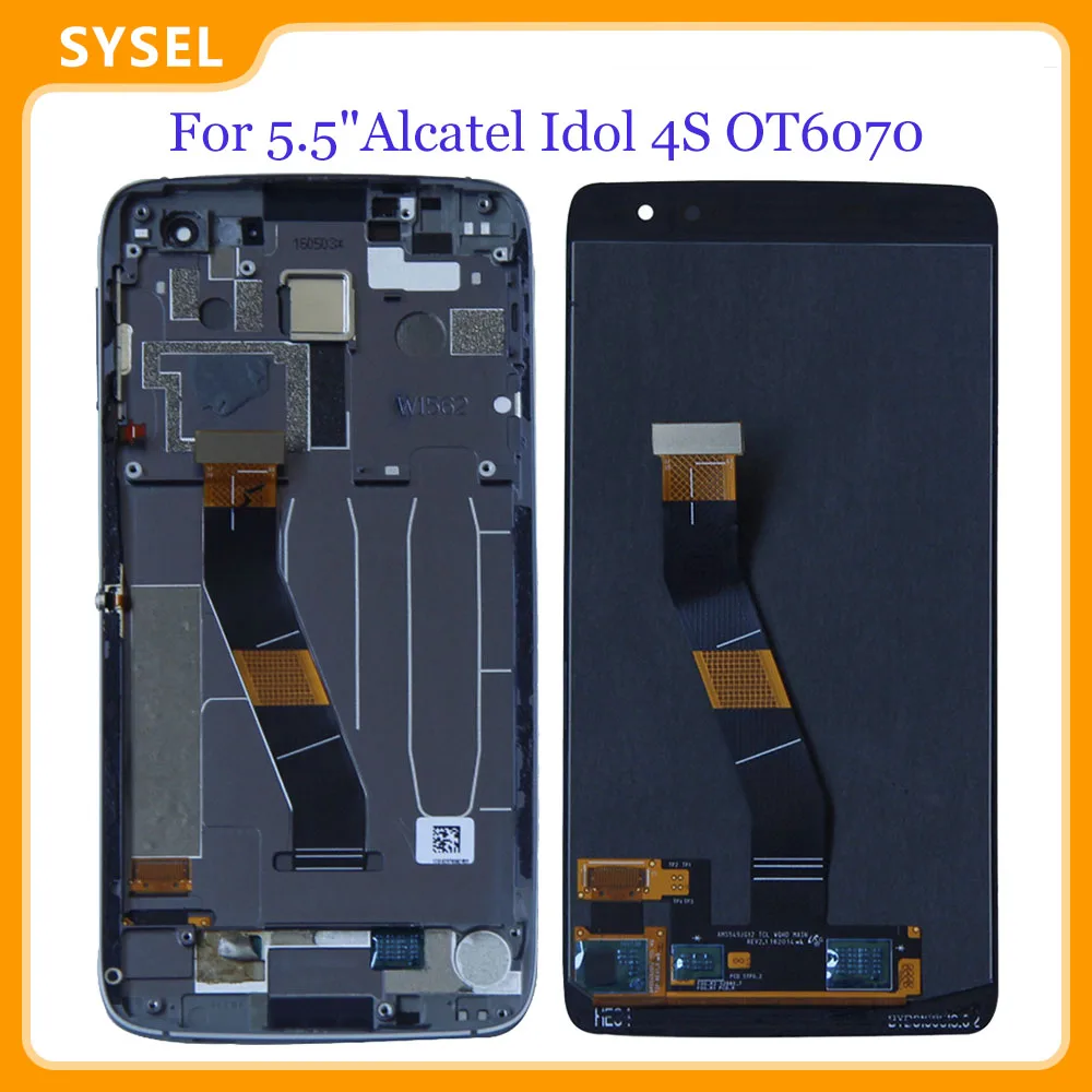 AAA ЖК дисплей для 5 &quotAlcatel Idol 4S OT6070 6070 к 6070y Дисплей планшета Экран дигитайзер