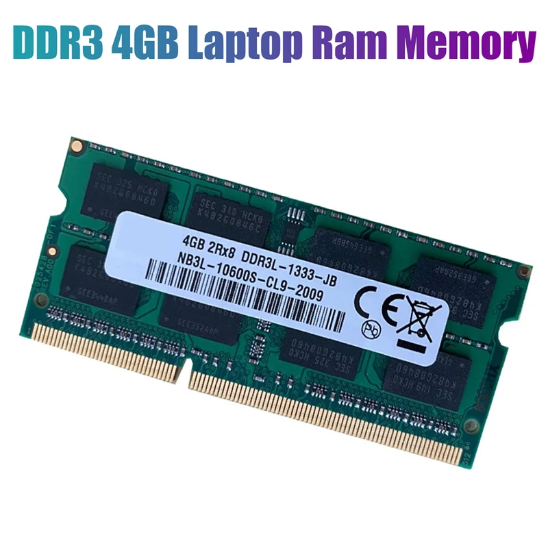 

DDR3 4GB Laptop Ram Memory 1333Mhz PC3-10600 204 Pins SODIMM Support Dual Channel for AMD Laptop Memory