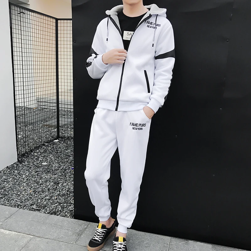 Sportswear Tracksuit Men Sweatsuits Sets Hip Hop Suits Set Casual Clothing Sportwear Hommes Coat JJ60NT | Мужская одежда