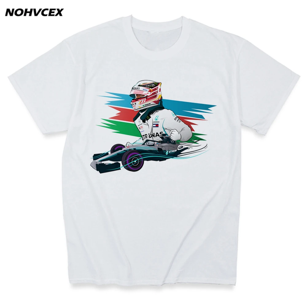 Новая модная футболка Льюис Гамильтон с принтом мужские высококачественные