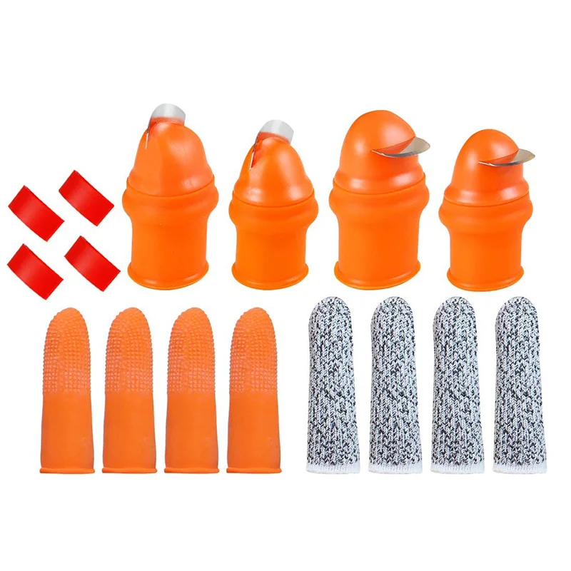

12 Pack Silicone Thumb Knife, Separator Finger Knife Plant Knife Plant Gardening Tools for Trimming Fruit Vegetables