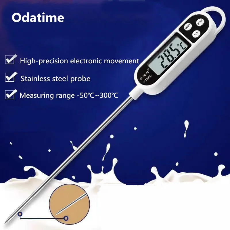 Odatime Digital Food Thermometer For Meat Barbecue Bbq Water Culinary Termometer Auto Temperature For Kitchen Convenience