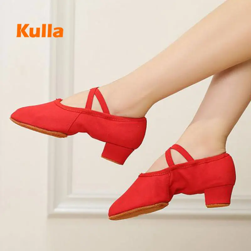 Женские джазовые танцевальные туфли мягкие пуанты обувь для балета сальсы