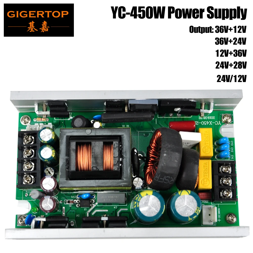 TIPTOP YC-450 450 Вт светодиодный сценический светильник источник питания 108x3 подвижный