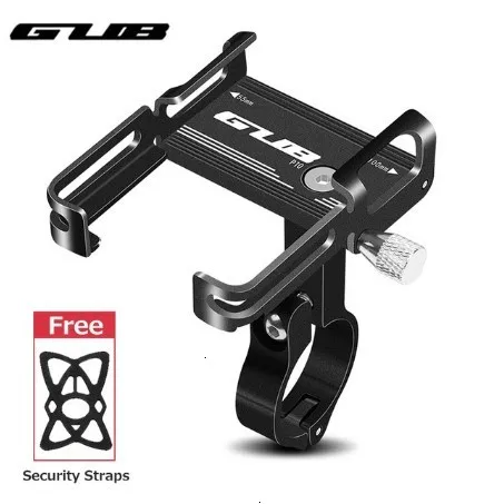 GUB P10P20 MTB телефонная опора для мотоцикла, велосипедная опора для велосипедного наведения, аксессуары для велосипедного оборудования, кронштейн - Цвет: P10-black