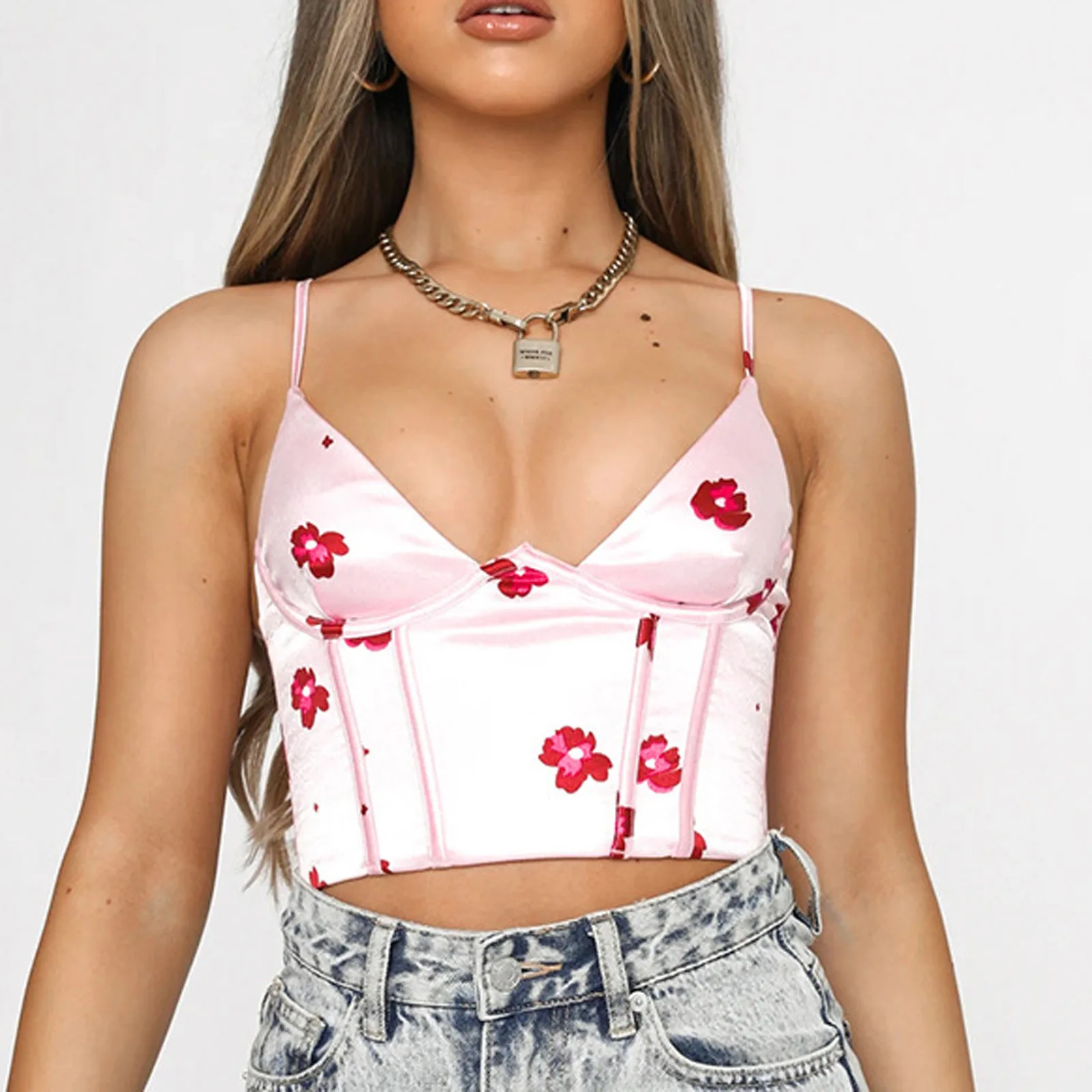 Женское укороченное бюстье одежда сексуальный кружевной жаккардовый корсет с