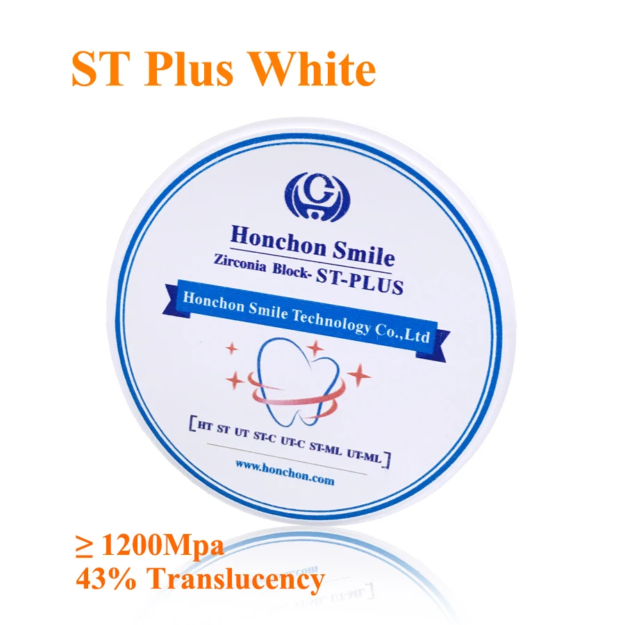 ST PLUS 98*12 мм CAD/CAM Стоматологическая циркония Бланк высокая прочность супер 42%