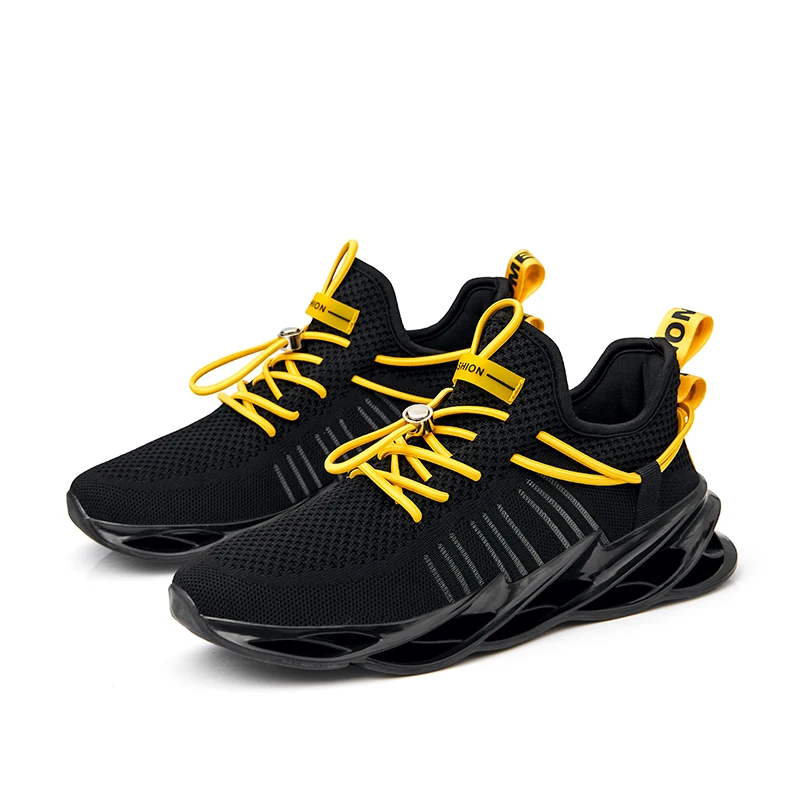 Mens Athletic Walking Running Shoes Blade Sneakers Mesh Training Sport Trail Running Shoes for Man Jogging Non Slip Tennis Shoe