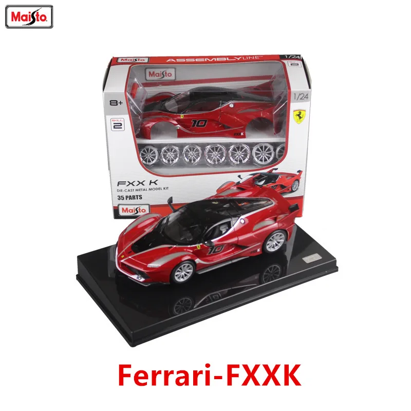 Сборная модель автомобиля Maisto в масштабе 1:24 Ferrari FXXK из сплава игрушечный