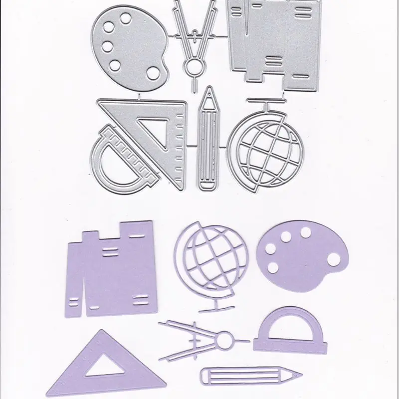 Треугольная линейка металлические Вырубные штампы фотообои карточки тиснение