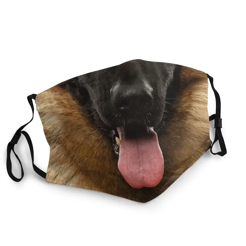 

Washable German Shepherd Lover 3D Mask for Face Adult Unisex Dog Mask Men Anti Haze Dustproof Protection Respirator Muffle