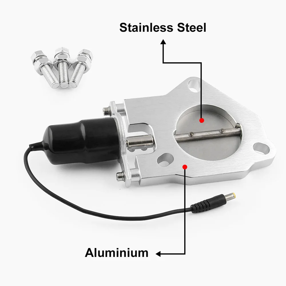 Выхлопная труба с вырезом, электрическим клапаном и наконечником, комплект глушителя, автомобильные аксессуары 2 2,25 2,5 3 дюйма, вырез из нержавеющей стали.