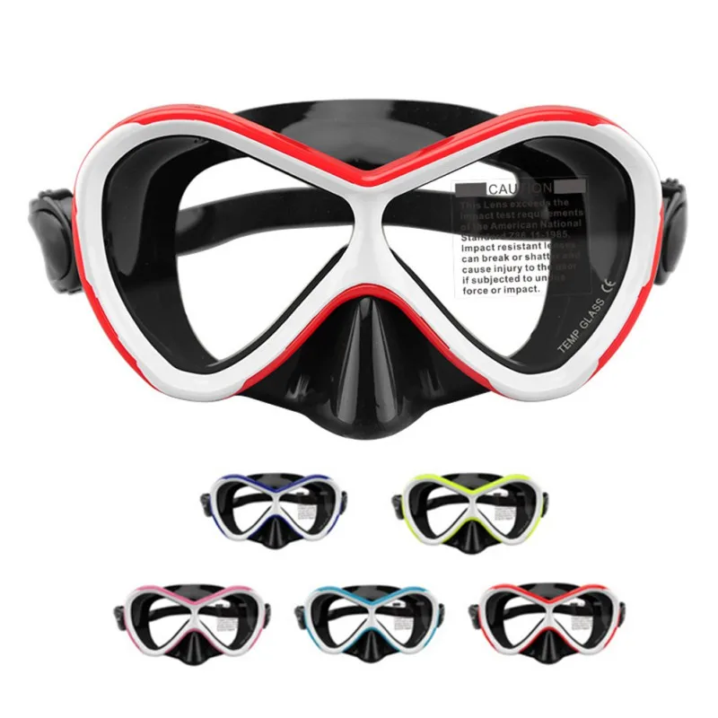 

Swimming Goggles Children Big Frame UV Waterproof Dive Glasses Water Sports Eyewear Anti-Fog Silicone Scuba Diving Goggles