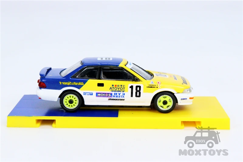 Tarmac работает 1:64 Toyota Corolla Levin AE92 JTCC 1993 Racing w/контейнер литая модель автомобиля |