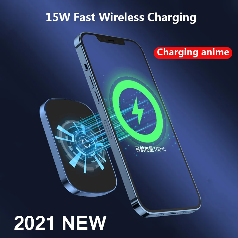 10000mah magnetic wireless power bank 15w mobile phone fast charger for iphone 12 13 12pro 13pro max external auxiliary battery free global shipping