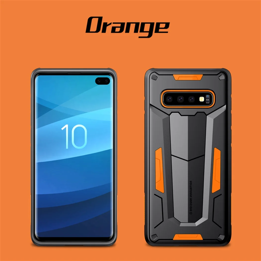 

For Samsung Galaxy S10 S10 Plus Case Nillkin Defender 2 TPU+PC Armor Anti-knock Phone Back Cover for Samsung S10+ Plus Cover