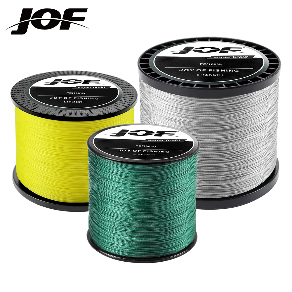 

JOF 8 Strands Lure line Braided Fishing line Carp Multifilament Fly Wire Japanese Pe Line Saltwater 300M 500M 1000M New