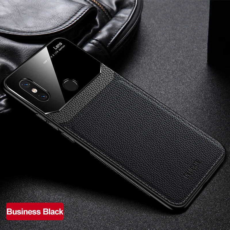 black Для Xiaomi mi 8 9 Pro Чехол для mi 8 Lite чехол для mi 9se Max 2 3 CC9 Pro акриловое стекло анти-падение из искусственной кожи чехол - Цвет: black