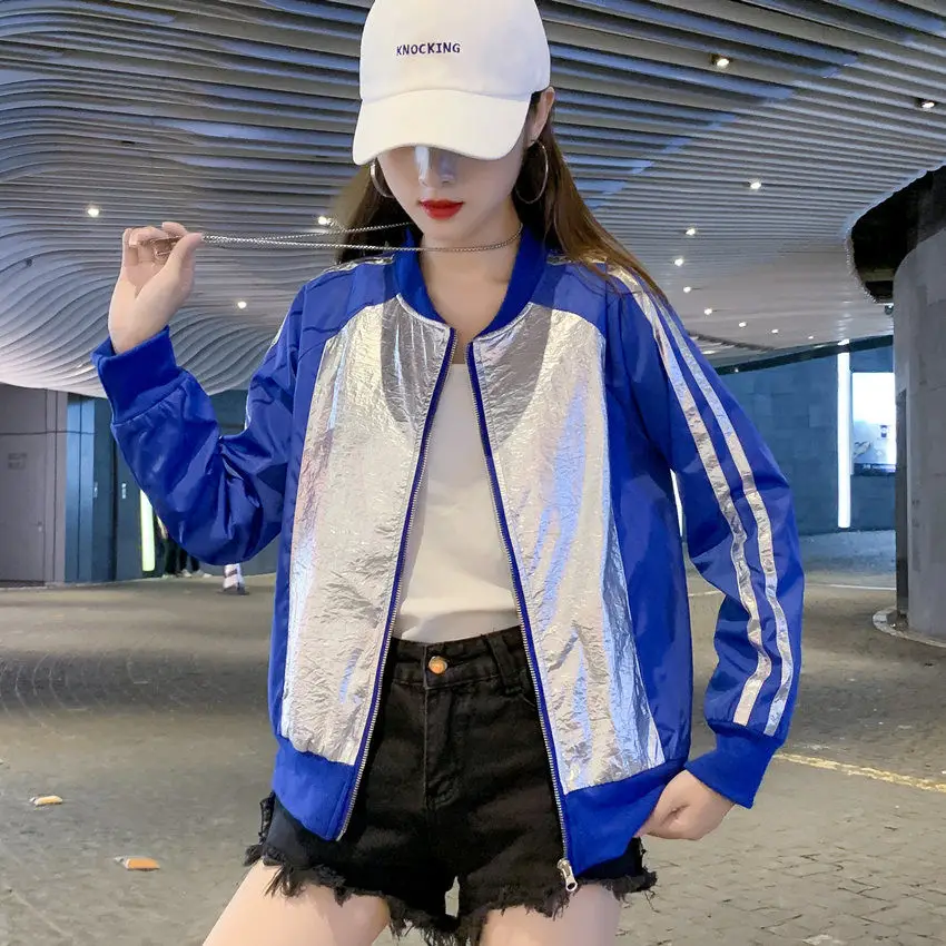 

Sports jacket jacket spring and autumn Baseball Jacket Women's new loose jacket