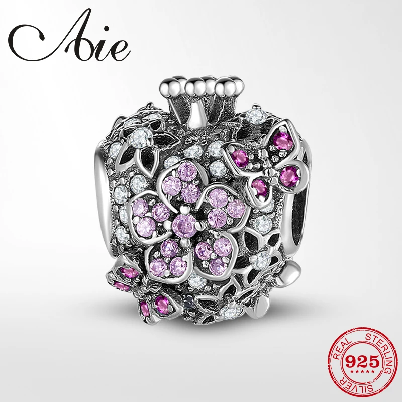 Женские браслеты из серебра 925 пробы с короной цветком любовным сердцем и