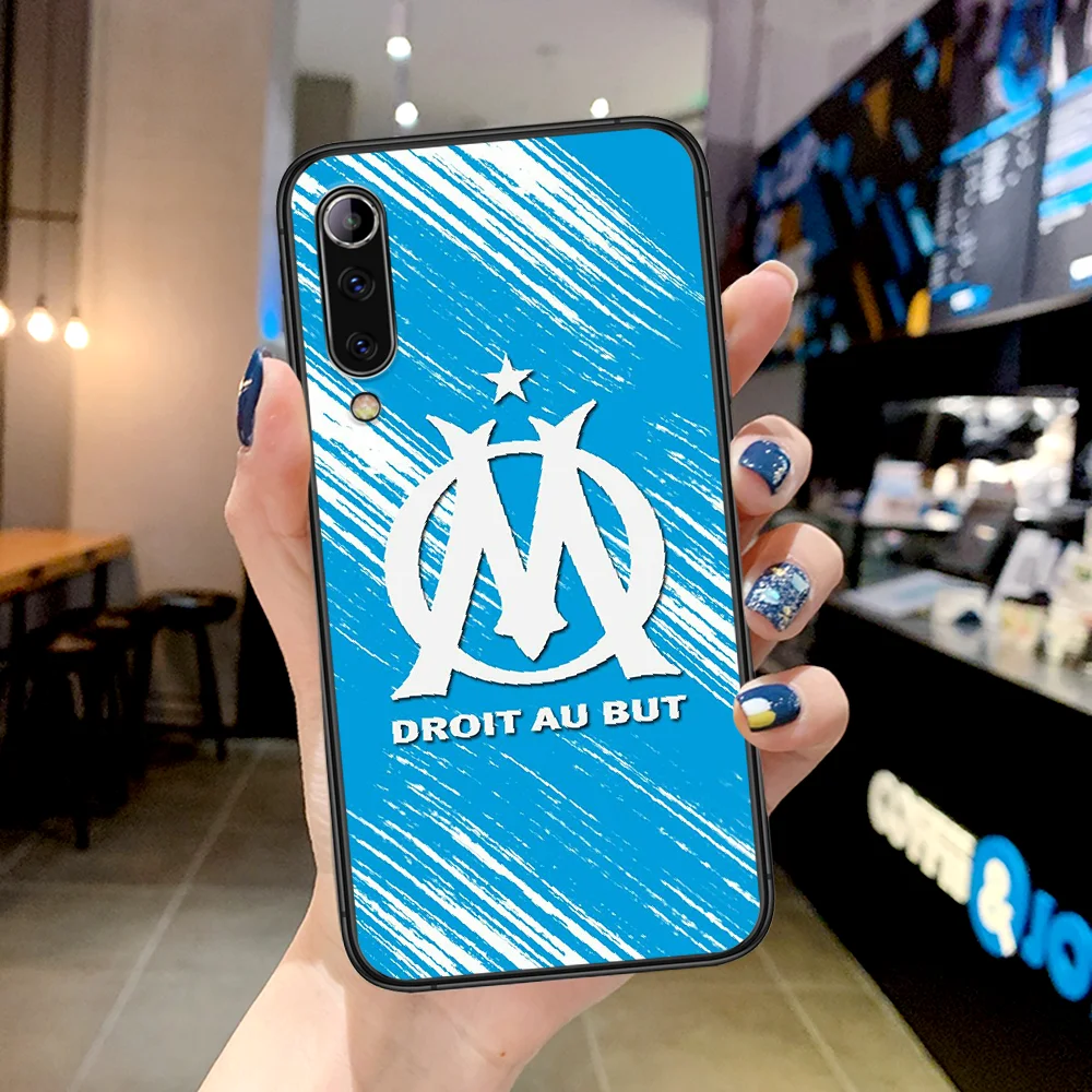 

Soccer Marseille Club Phone Case For Xiaomi Mi Note 10 A3 9 MAX 3 A2 8 9 Lite Pro Ultra black Cover Silicone Funda Trend Bumper