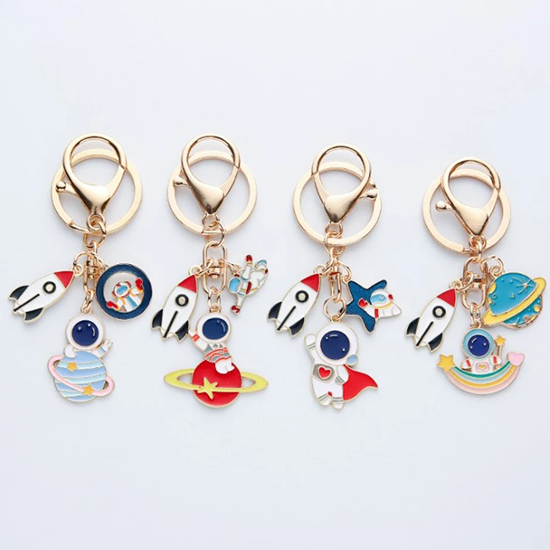 Брелок для ключей в виде астронавта коллекция космических путешествий брелок