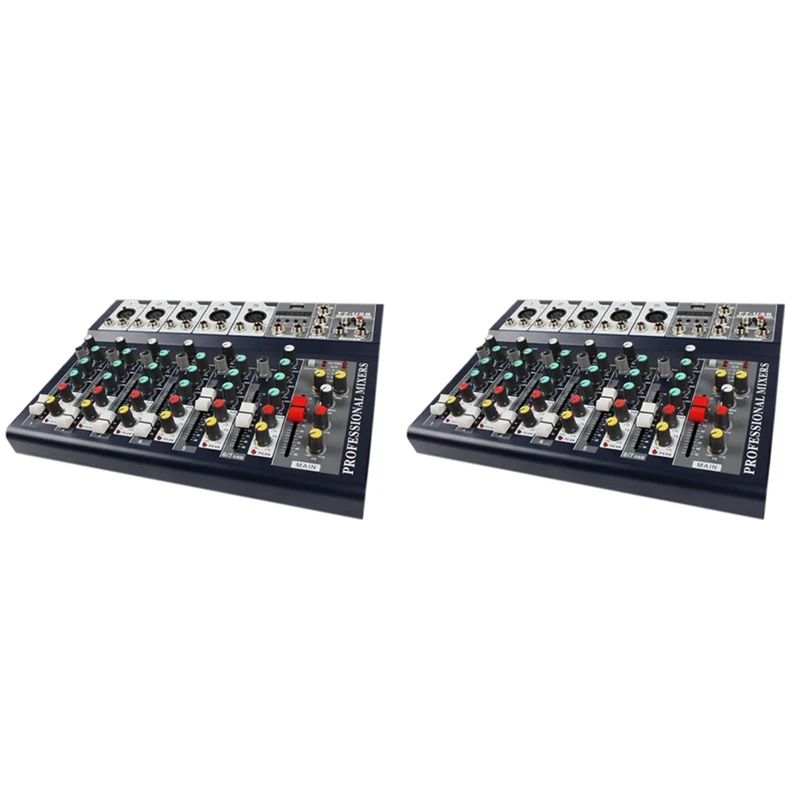 

Sound Card Audio Mixer Sound Board Console Desk System Interface 7 Channel USB Bluetooth Mixing Effect Stereo