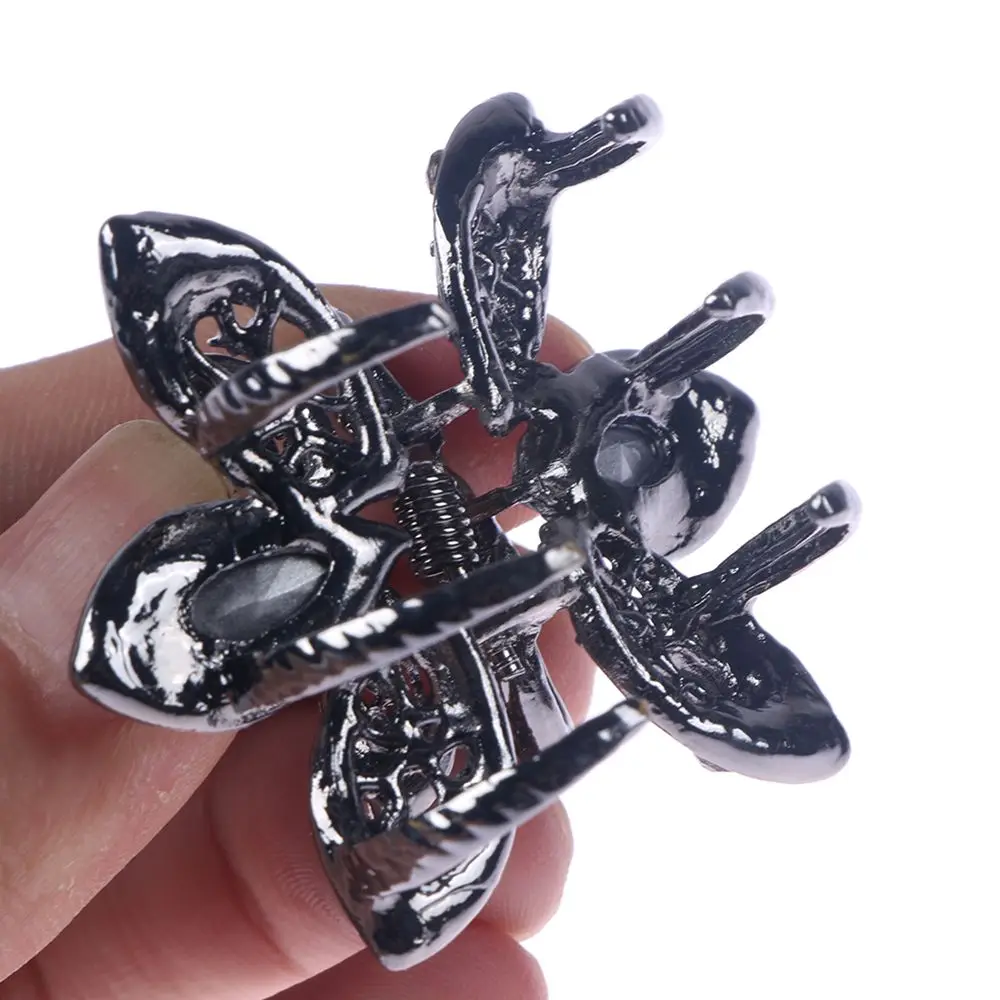 Винтаж Большой Хрустальный цветок зажим для волос заколка со стразами Свадебные