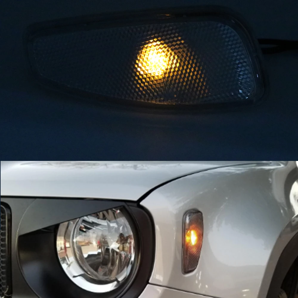 Пригодный для Jeep Renegade 2015 2016 2017 2018 2019 Хромированный Светодиодный светильник с