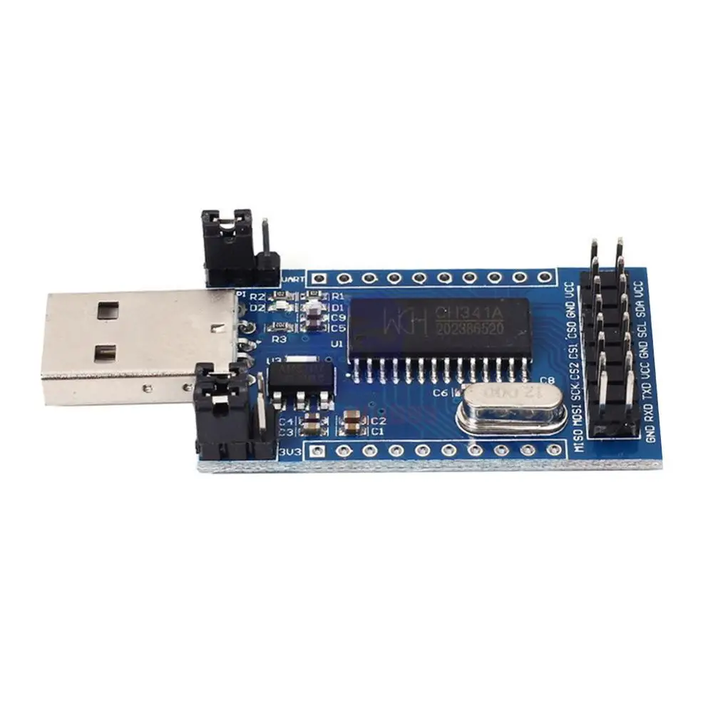 Программатор CH341A с USB на UART IIC SPI I2C преобразователь параллельным портом бортовой