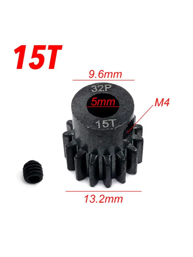 32P Spur Gear Steel Metal Motor Pinion 15T 17T 19T Reduction RC Car Accessories | Игрушки и хобби