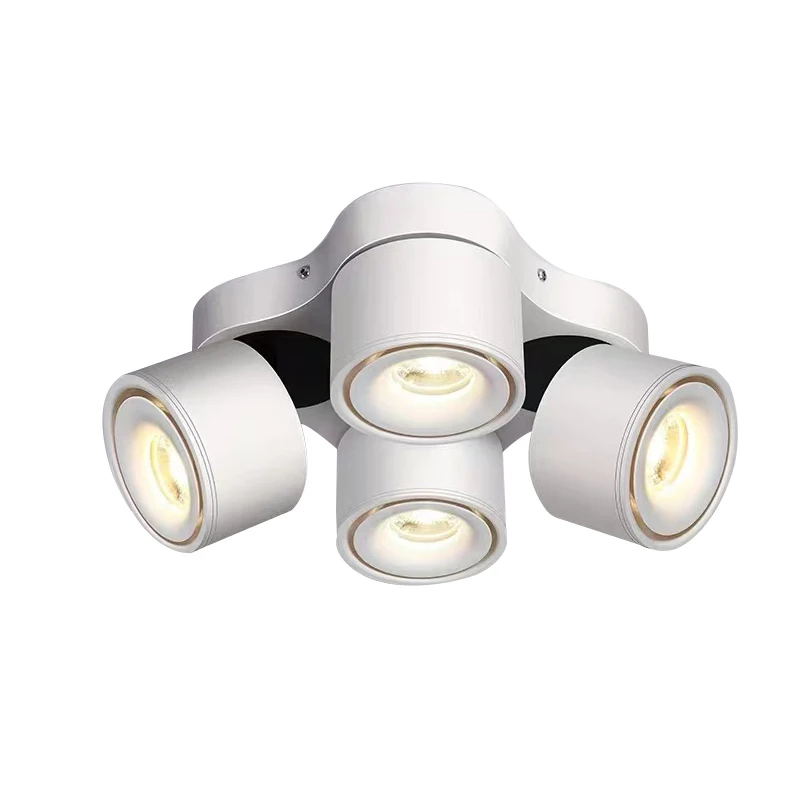 Фото Поверхностное крепление LED7/12W lving, потолочный прожектор 3000K-6500K с регулируемой яркостью, управление освещением Google лампа-прожектор с затемнением №2