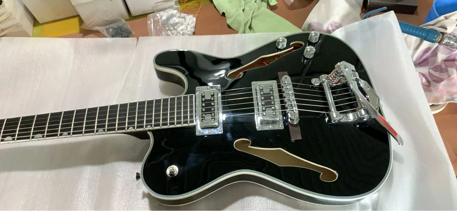 Новое поступление электронная гитара модель Tel с F-отверстиями система Tremolo в