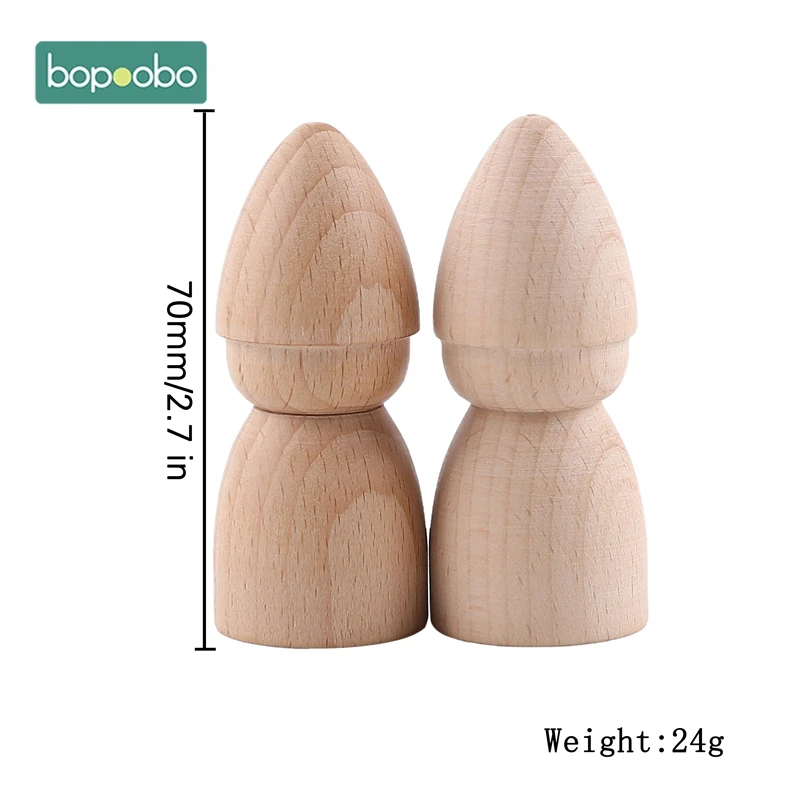 Чистые деревянные колышки для кукол игрушки ручной работы Неокрашенные Фигурки