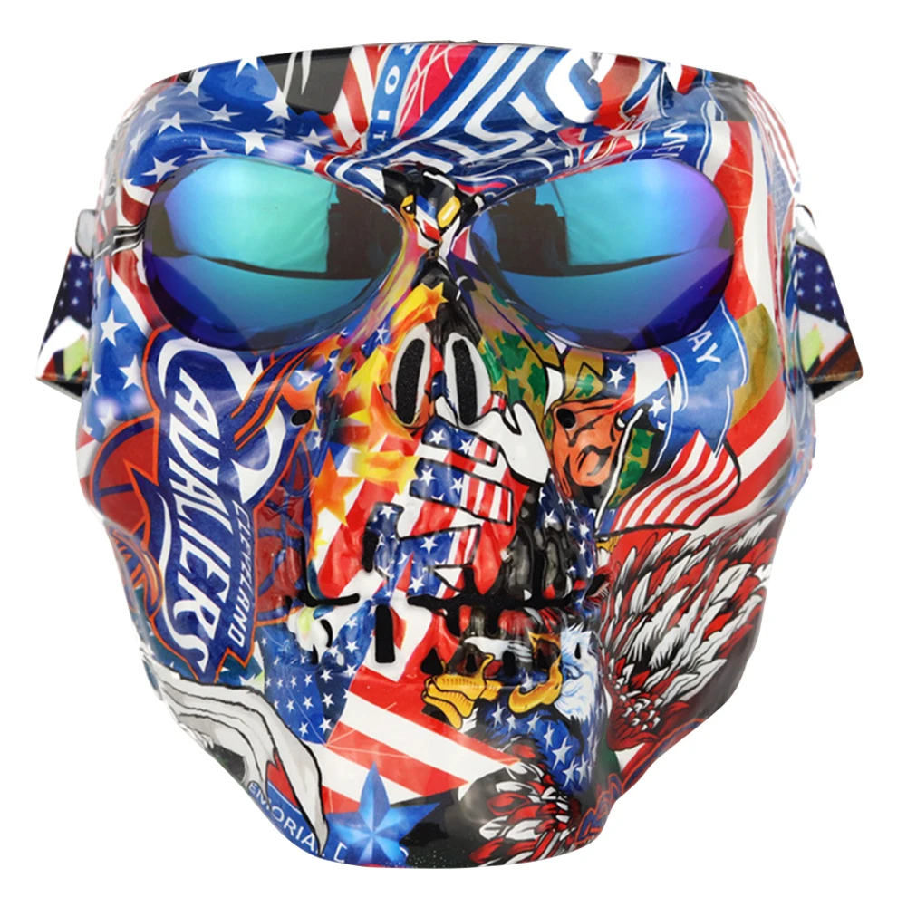 

Motorcycle Goggles Cover Windproof UV Protection Anti Fog Skiing Tactical Glasses Outdoor Sports Multifunction Halloween Costume