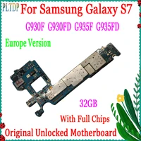 official version 32gb for samsung galaxy s7 edge g930f g930fd g935f g935fd motherboardoriginal unlocked eu version mainboard