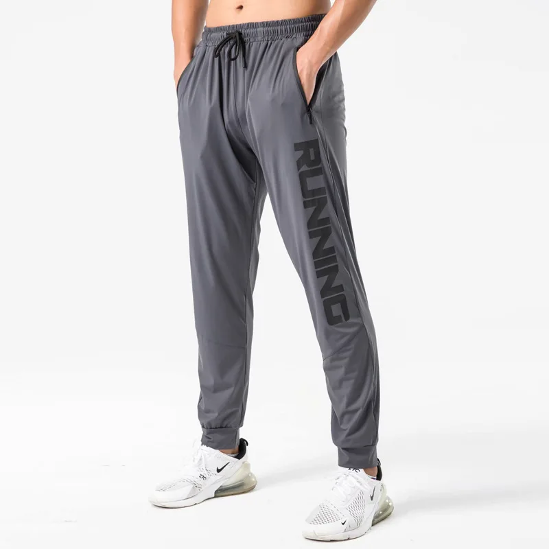

Summer Thin Sport Pants Sweatpant Ice Silk Fitness Trousers Quick-drying Jogging Training Pants Men Loose Casual Streetwear