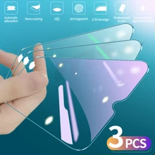 Protector de pantalla de vidrio templado para móvil, cristal antiazul para Xiaomi Redmi 9 9A, 9C, 10C, 10A, Redmi Note 8, 8T, 9T, 9S, 10, 11 Pro, 3 unidades