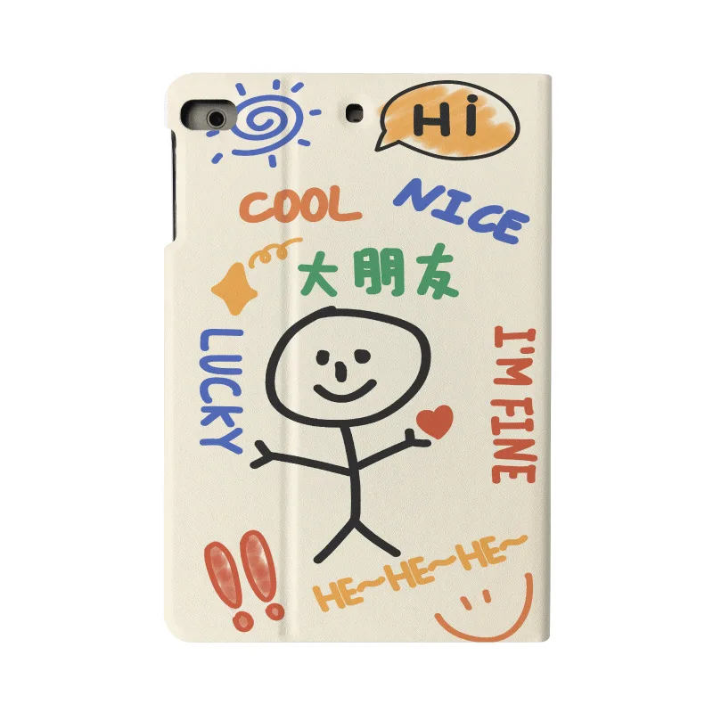 

For iPad Air 2 9.7 Case Cute For iPad Pro 11 Case 2020 Tablet Case Auto Sleep Wake For iPad Mini 1 2 3 5 PU Protect Skin Cases