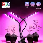 Светодиодный светильник для выращивания растений, полный спектр, 5 В, USB, с кнопкой управления