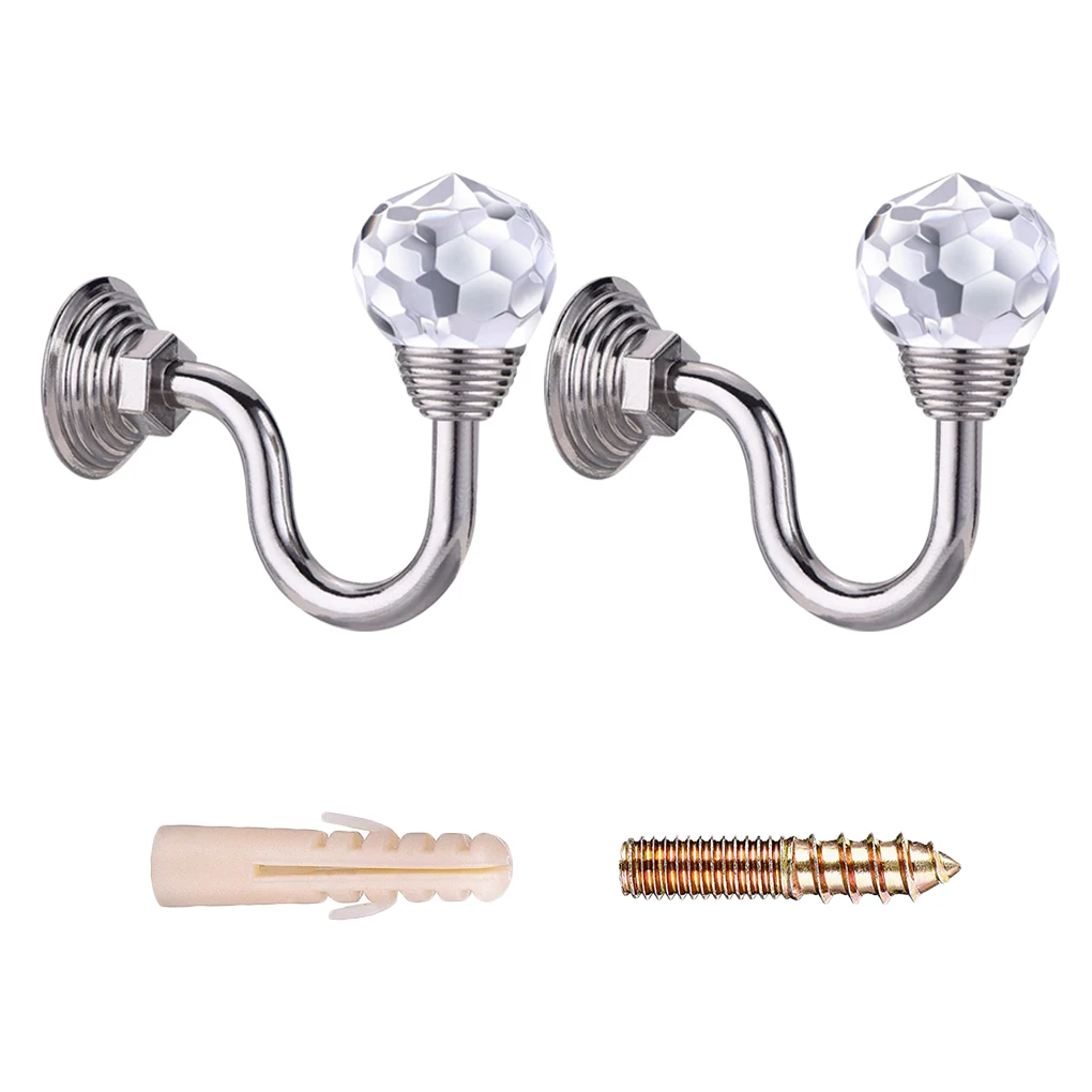 Подвесное окно U образной формы с кисточкой держатель для штор хрустальным