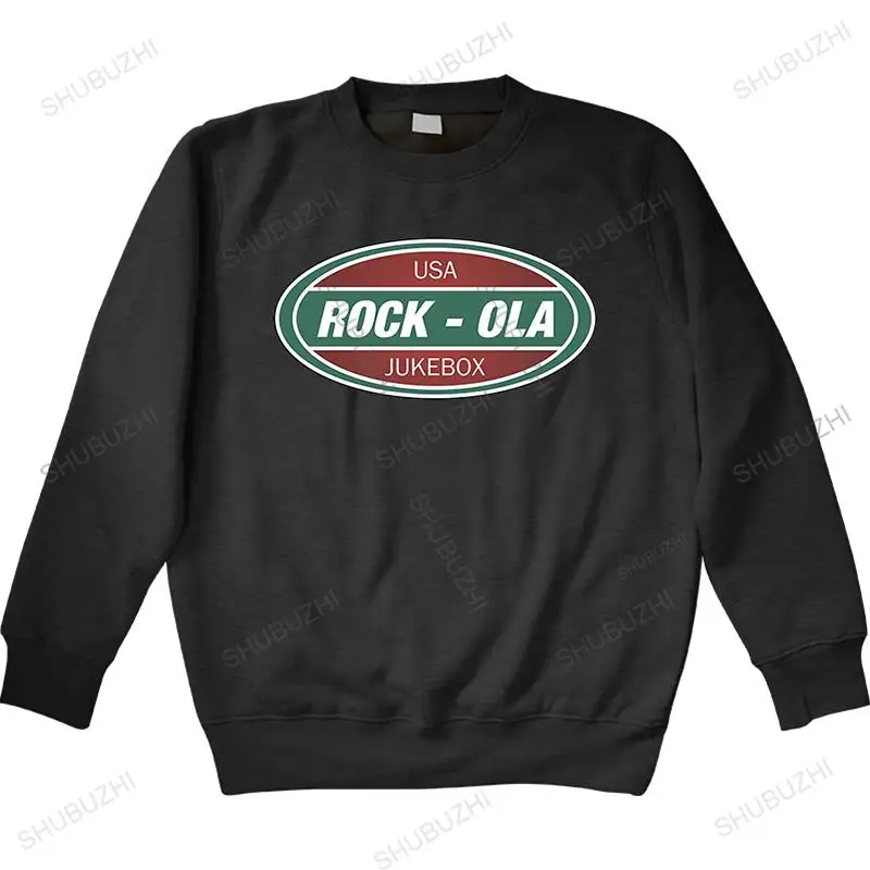 

Mens Vintage Rock Ola Jukebox hoody Custom 100% cotton O-Neck hoody male Crazy Funny Casual Spring Autumn Pictures sweatshirt