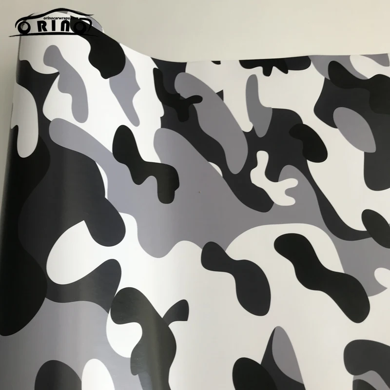 Черная белая серая камуфляжная оберточная клейкая пленка для самостоятельной
